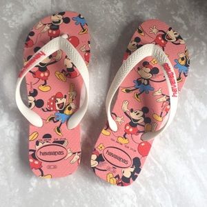 Disney Minnie Mickey Mouse Havaianas Top Sandals